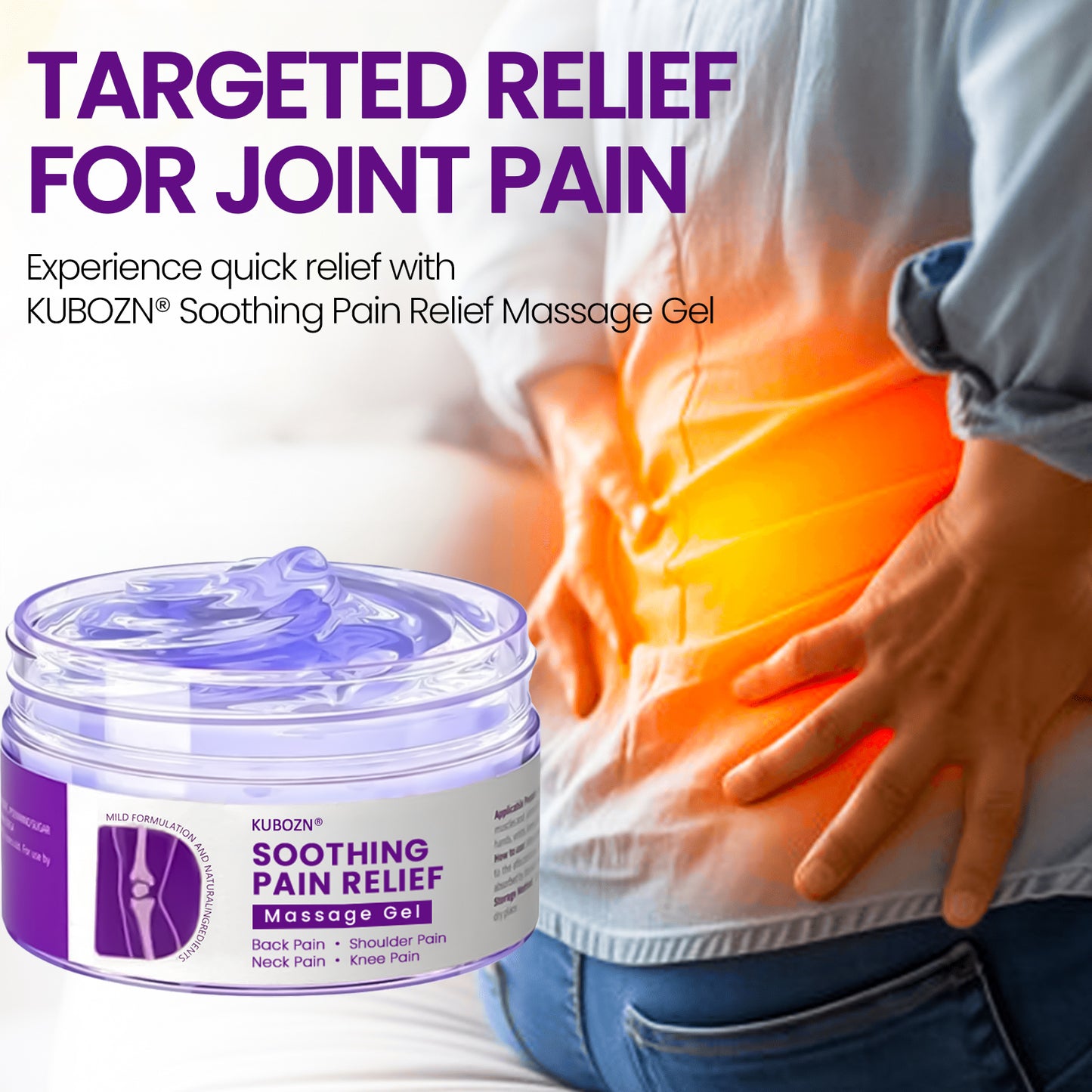 KUBOZN® Turmeric & Emu Oil Arthritis Soothing Pain Relief Massage Gel