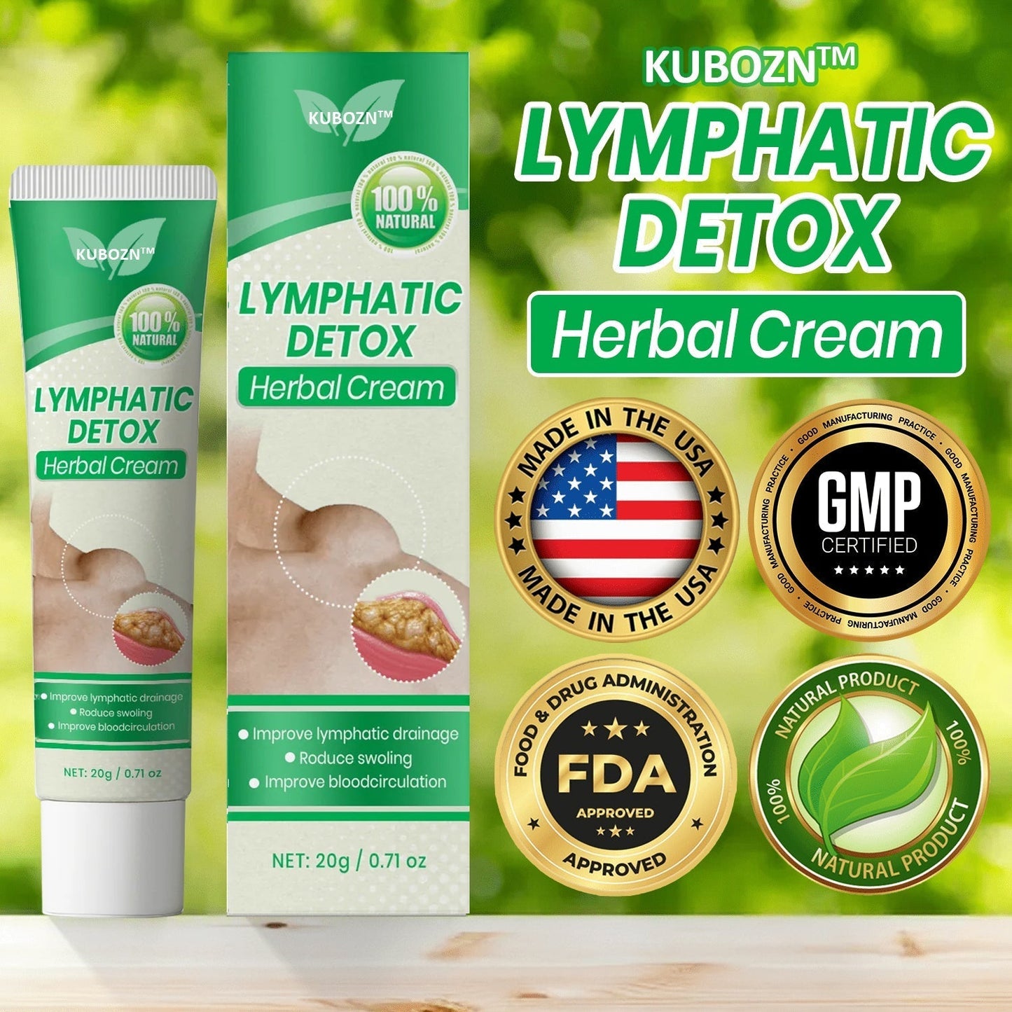 KUBOZN™ Lymphatic Detox Herbal Cream