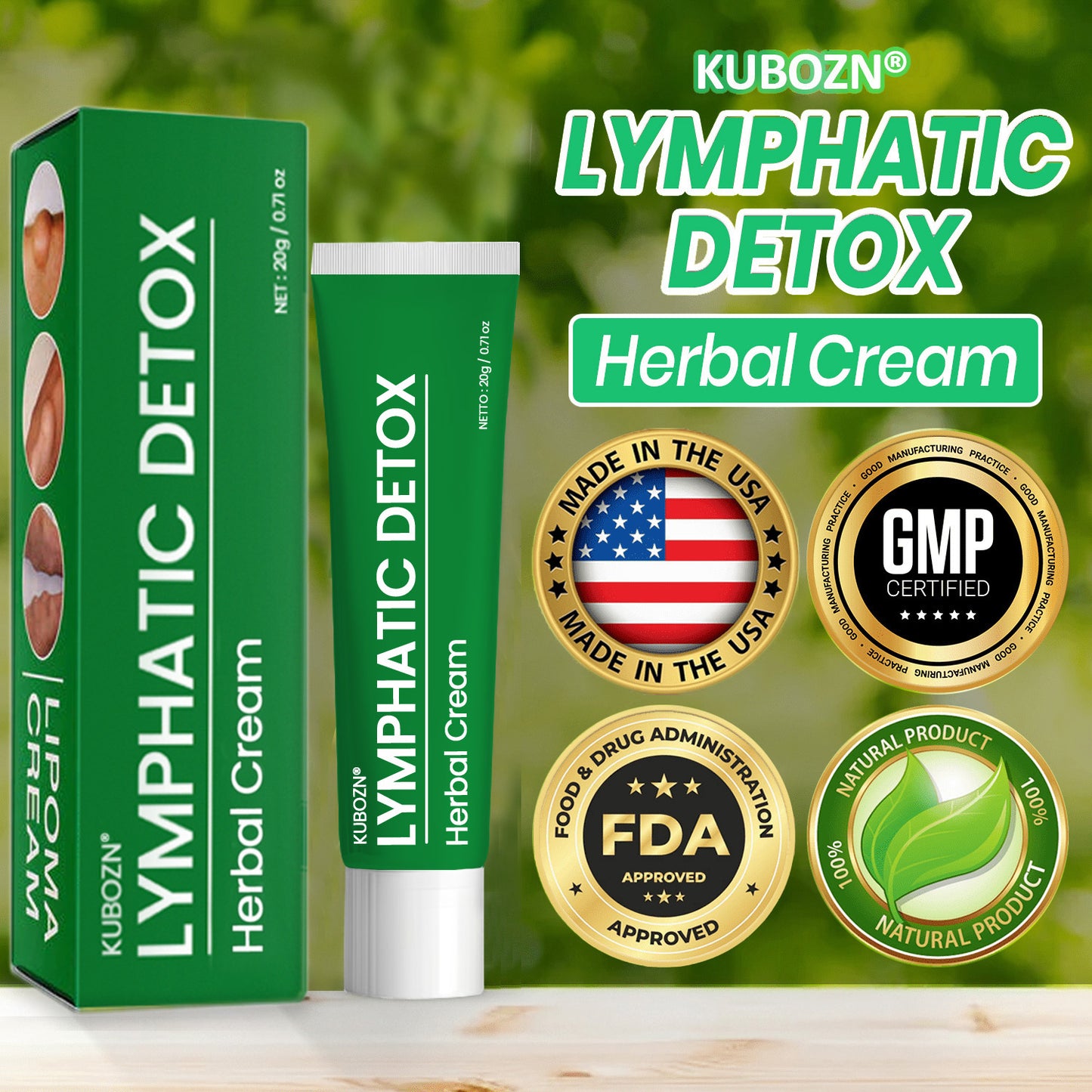 🌿KUBOZN® Lymphatic Detox Herbal Cream