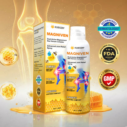 AU🏅  KUBOZN® MagniVen Magnesium & Bee Venom Joint Spray – 5 Min Relief · 7 Day Mobility · 4 Week Comfort