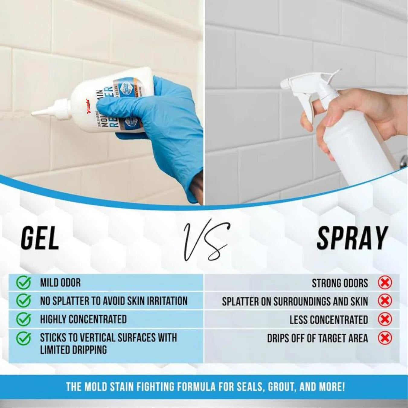 Trilumia® Mold Removal Gel💦Heavy Duty Formula, Multi-Surface Cleaner & Works on Shower & Tile (offer)