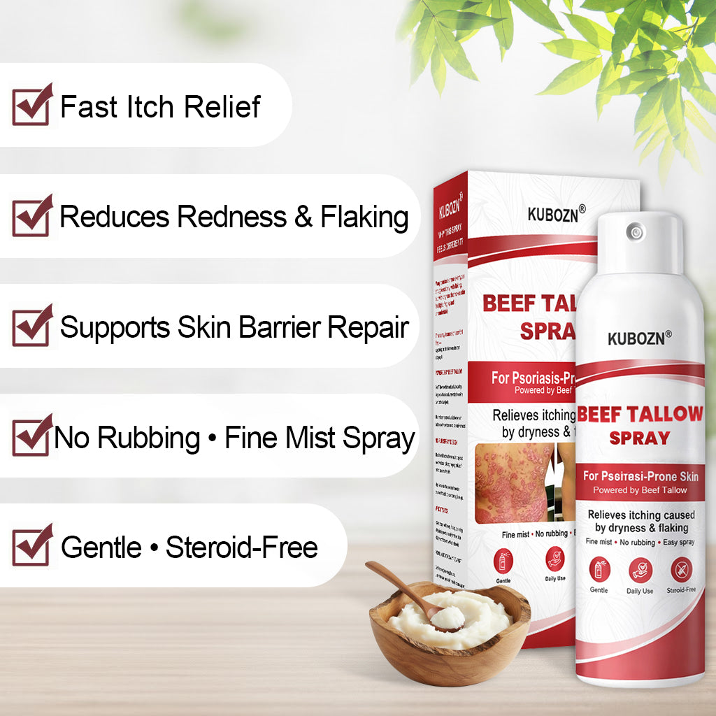 KUBOZN® Beef Tallow Spray for Itchy, Flaky Psoriasis Skin 1