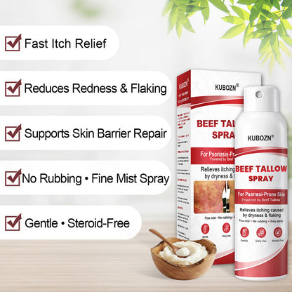 KUBOZN® Beef Tallow Spray for Itchy, Flaky Psoriasis Skin 1