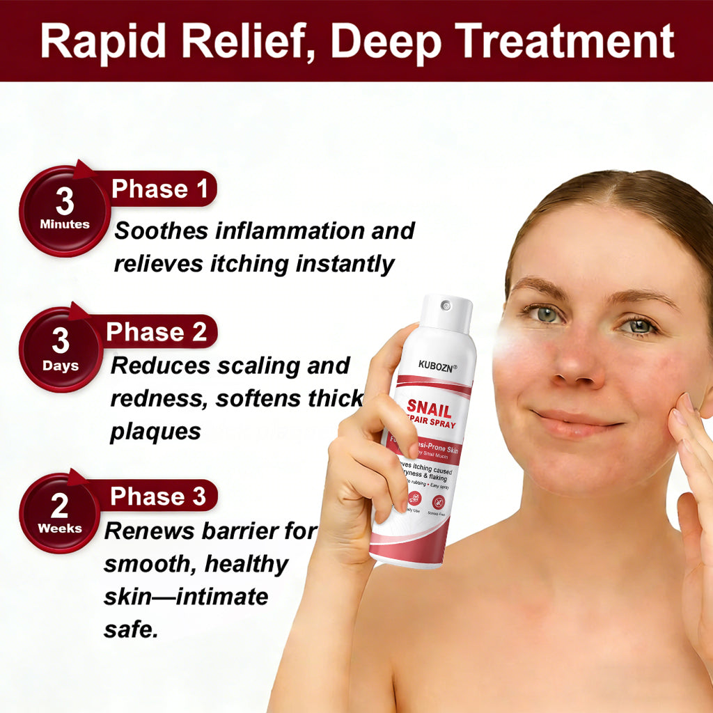 KUBOZN® Snail Repair Spray for Itchy, Flaky Psoriasis Skin 1