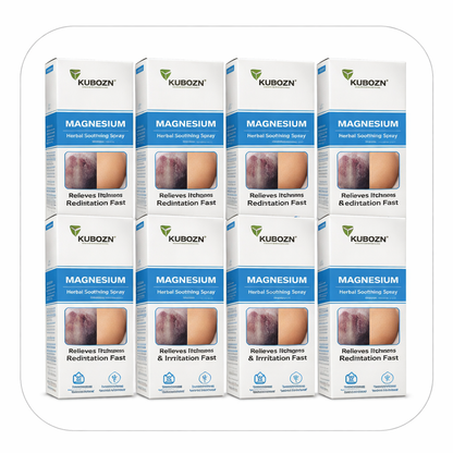 ✅  Official Store:KUBOZN® Magnesium Herbal Spray – Fast Relief for Psoriasis & Eczema | No-Rub, Steroid-Free