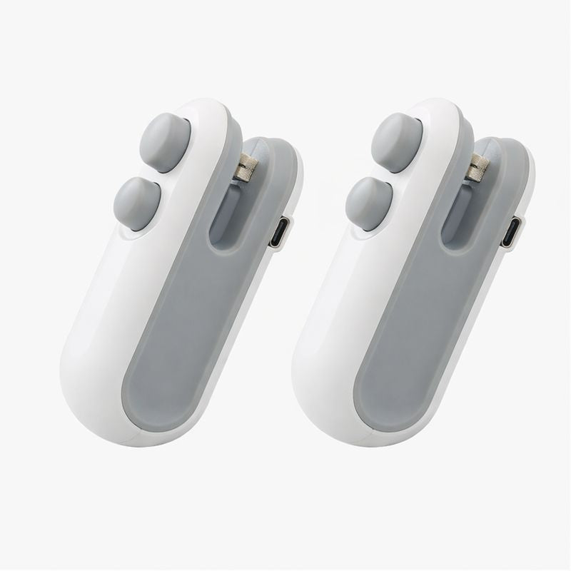 KUBOZN®  2-in-1 Mini Bag Sealer & Cutter | USB Rechargeable Heat Sealer (offer)