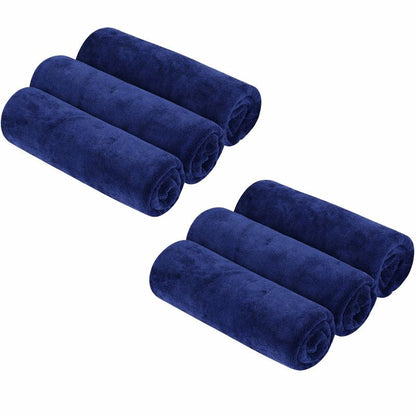 KUBOZN® 3 Pack Microfiber Twisted-Loop Quick-Dry Towels