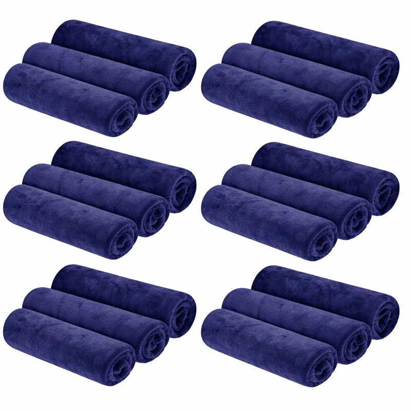 KUBOZN® 3 Pack Microfiber Twisted-Loop Quick-Dry Towels