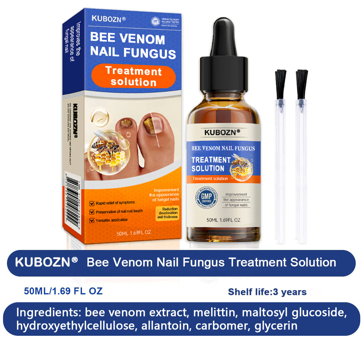 KUBOZN® Bee Venom Nail Fungus Treatment Solution👣