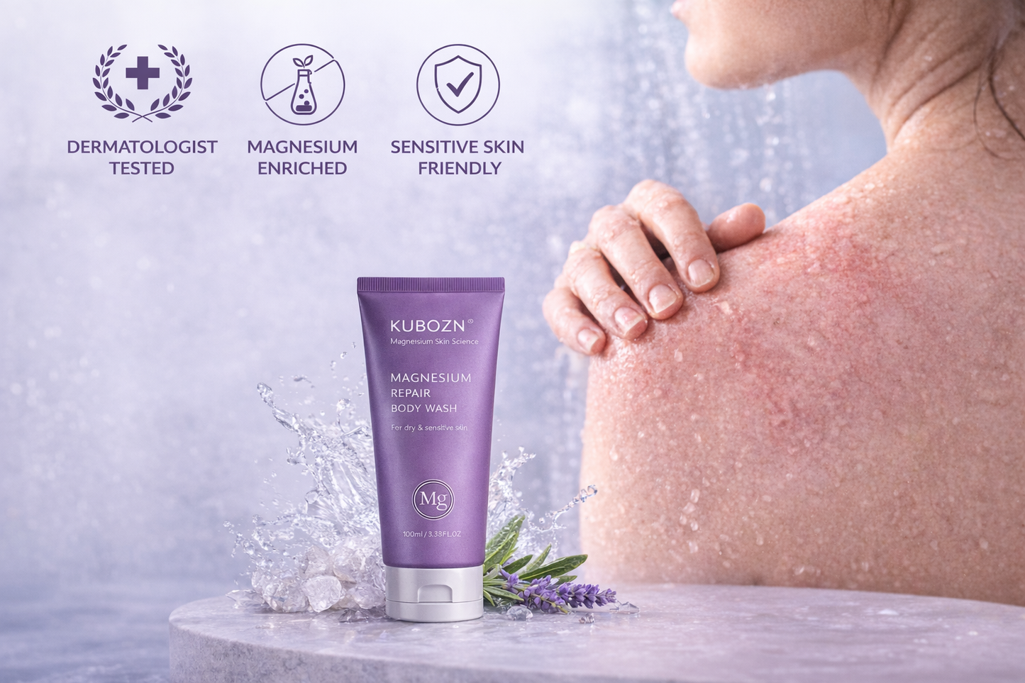 KUBOZN® Magnesium Body Moisturizing Shower Gel
