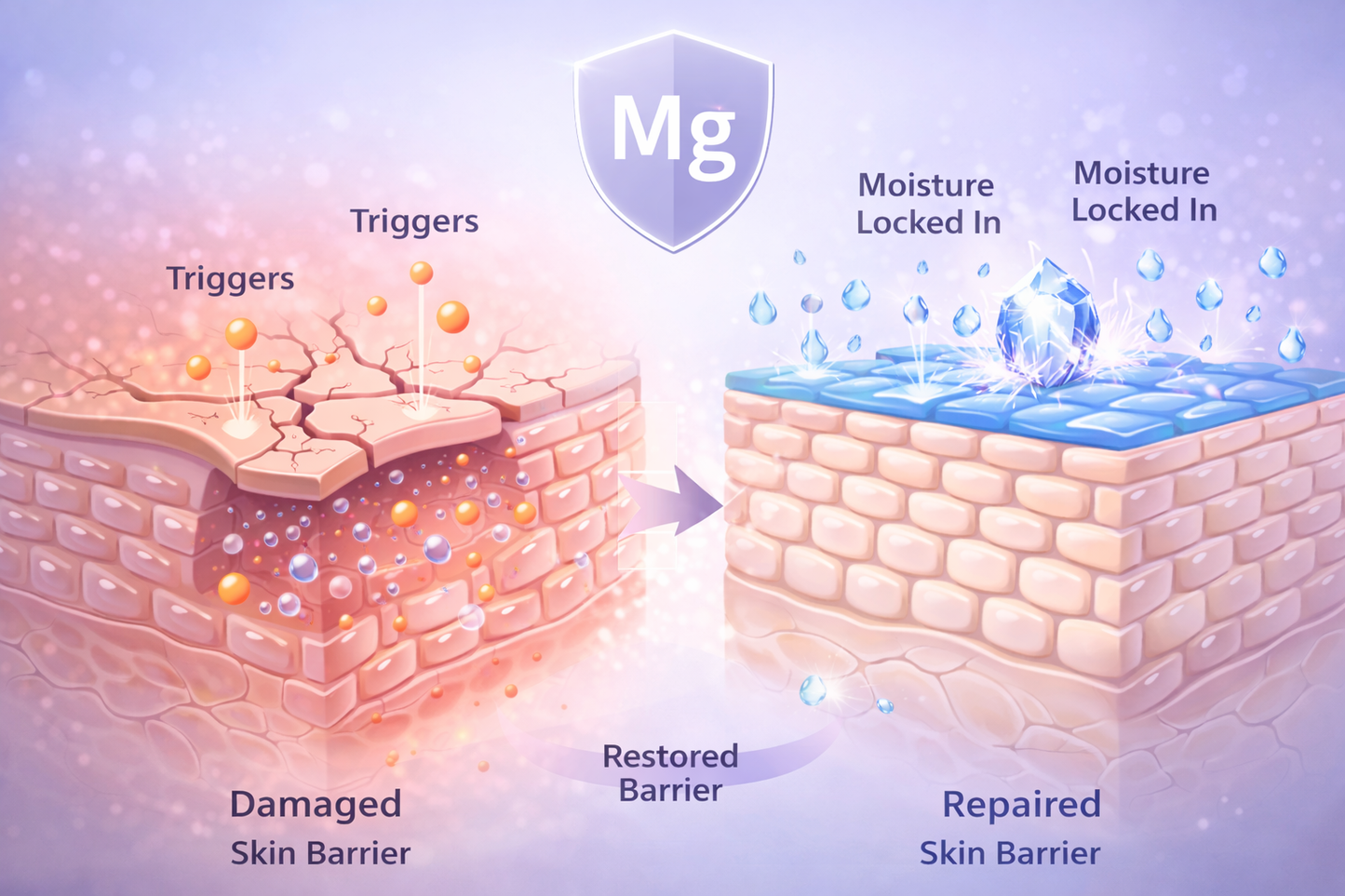 KUBOZN® Magnesium Body Moisturizing Shower Gel