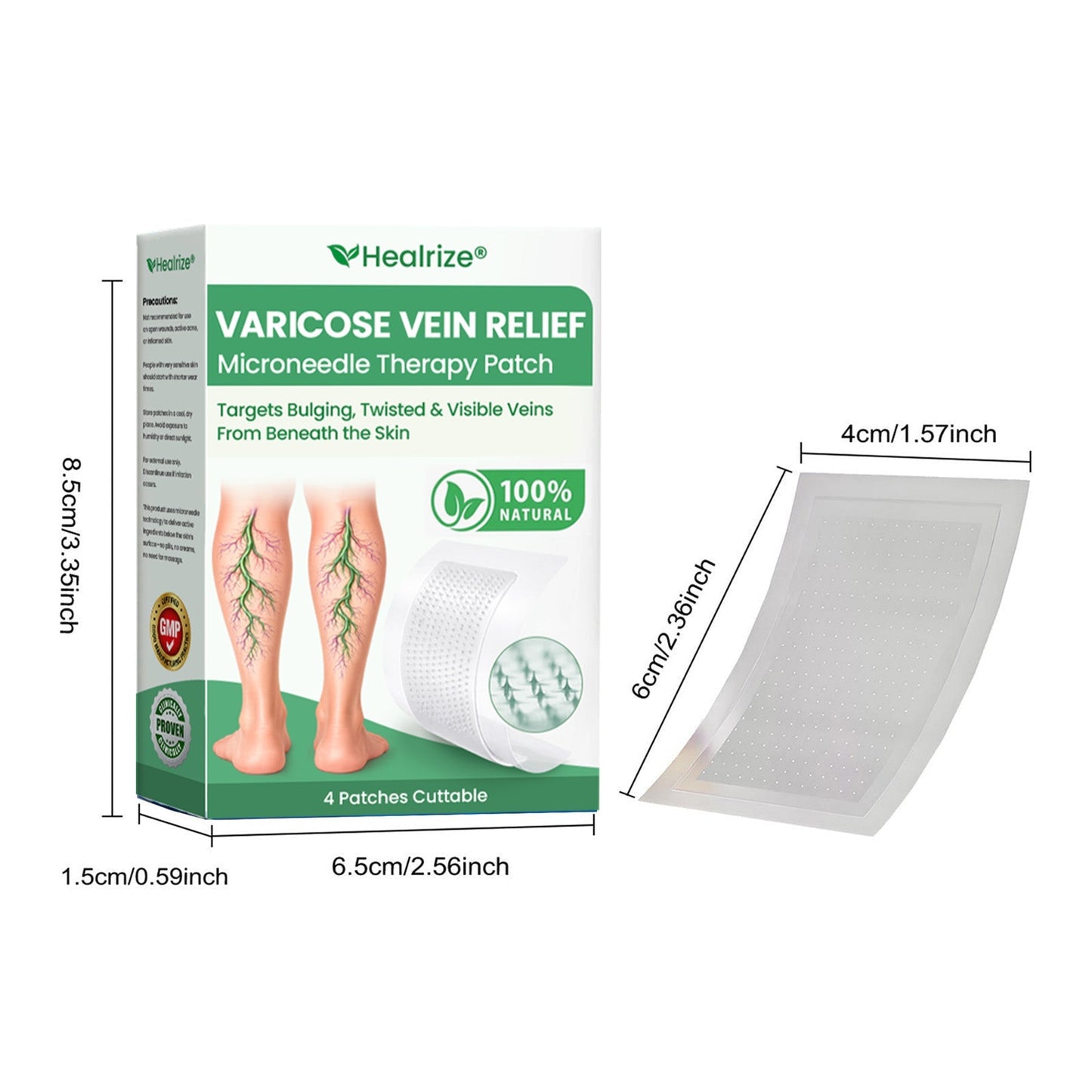 👨‍⚕️🔥Healrize® VeinEase Microneedle Care Patch⚡Instant Relief, Long-Term Results