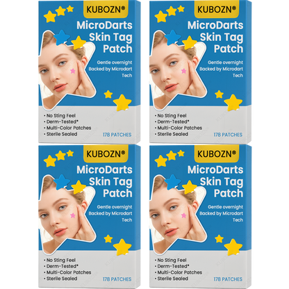 ✨ KUBOZN® MicroDarts Skin Tag Patch – Fun Shapes Edition for Gentle Care 🅱︎
