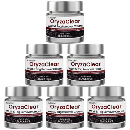 ⭐ KUBOZN® OryzaClear – Black Rice Power Cream for Skin Tags & Bumps · Gentle Plant-Based Softening Formula