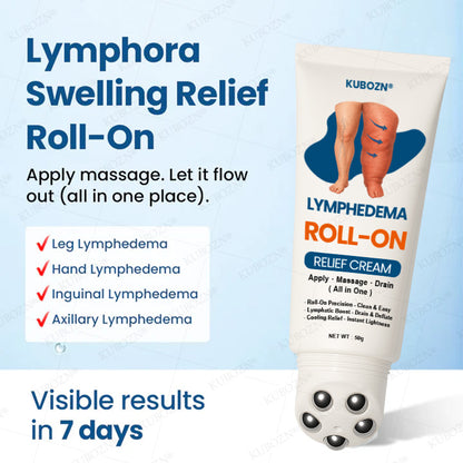 KUBOZN® Roll-On Cream for Lymphatic Drainage & Swelling Relief