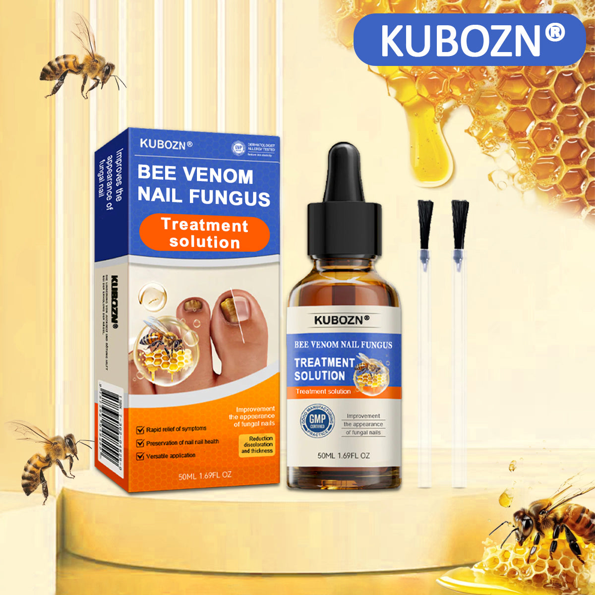 KUBOZN® Bee Venom Nail Fungus Treatment Solution👣